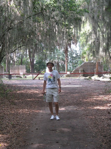 Jack at Wormsloe achaeological site