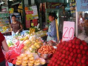 Fruit stands in Bangkok