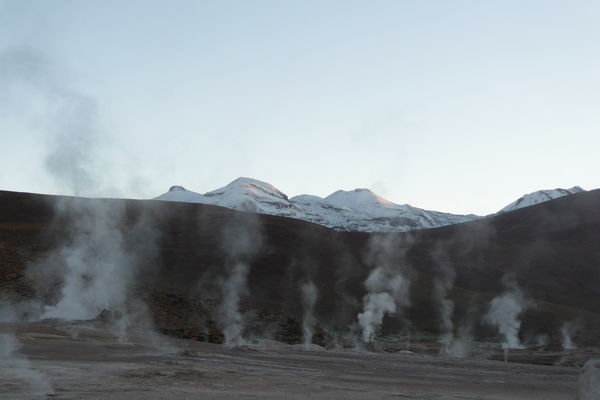 Some of the many geysers at El Tatio