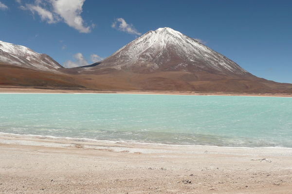 The lifeless Green Lake in Bolivia