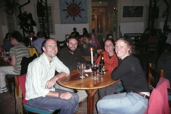 Helen and I catching up with Graham and Steph in Cuenca