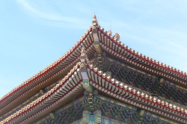 Roofing detail in Forbidden city