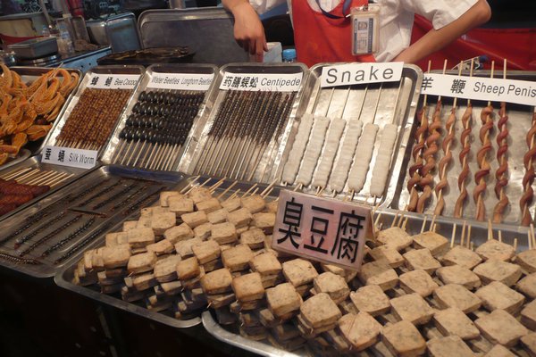 Some of the evening delicacies available in Beijing