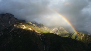 A rainbow over the gorge