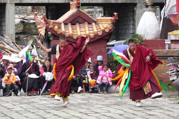 Dancing Tibetan Monks