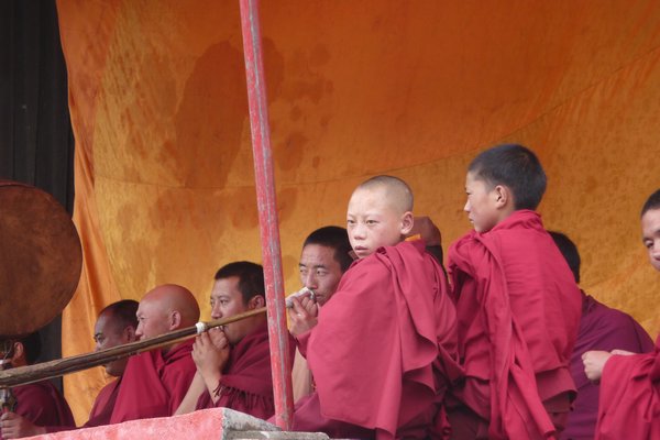 Monks of all ages took part in the festival