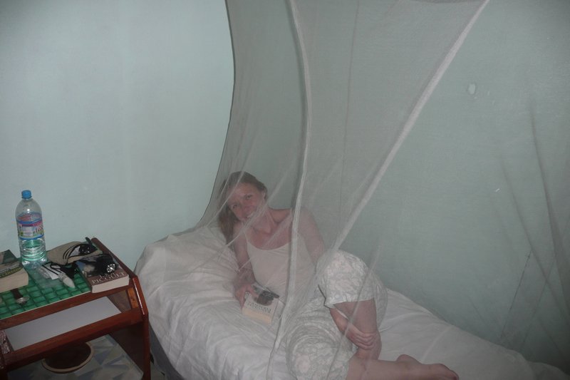 Sleeping under Mozzie nets
