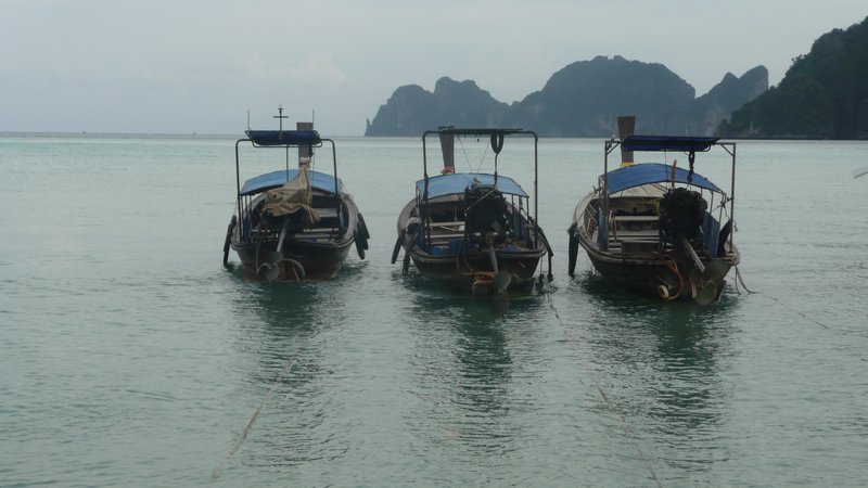 Boats in the bay of Koh Phi Phi