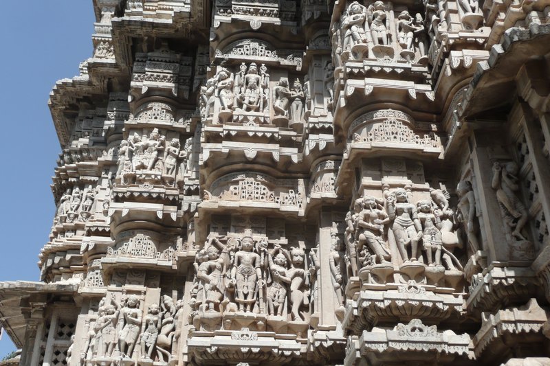 Intricate carvings cover the Jagdish Temple, Udaipur