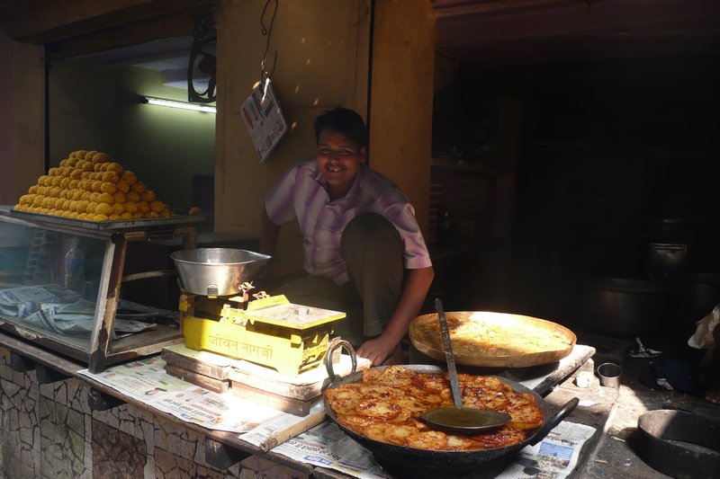 A sweet-seller in Pushkar