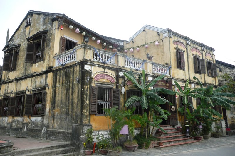 French colonial houses in Hoi An have all been converted to restaurants and shops
