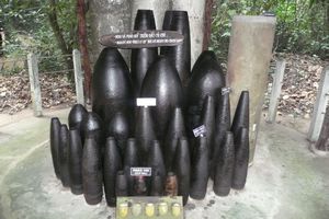 Selection of bombs dropped onto South Vietnam