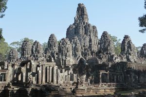 The dramatic mountain-like temple of The Bayon