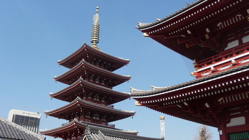 Pagoda at Senso-Ji Temple