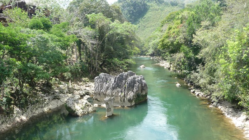 View down river near Semuc Champey