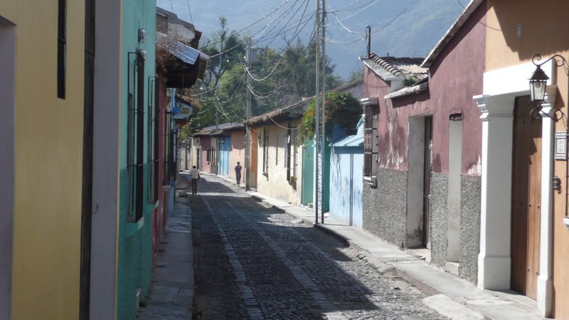 A typical street in Antigua