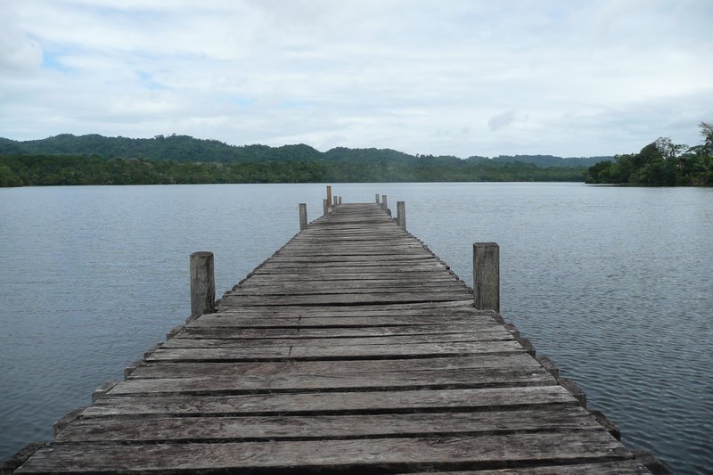 A pier on the Rio Dulce
