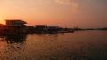Sunrise over the bay of Utila island