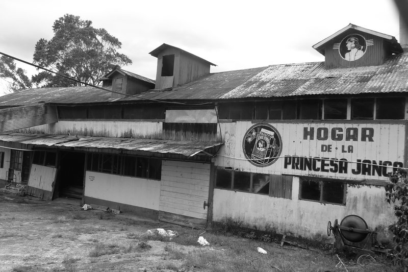 A coffee processing warehouse near Boquete