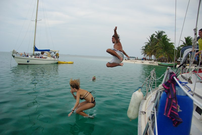 Double jump from the boat
