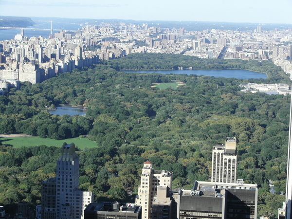 Central park from Top of the rock