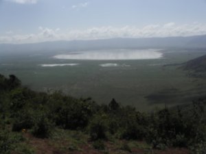 view on the crater