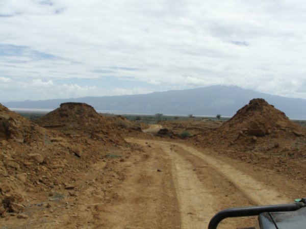 our road down to lake Natron