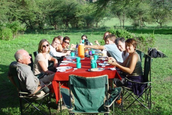 our wonderful breakfasts in the bush