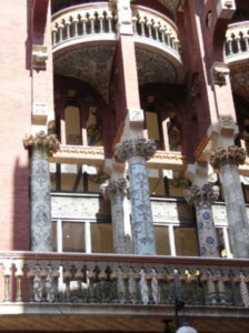 one of the balconies of Palau Musica