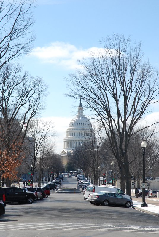 walking towards the Capitol