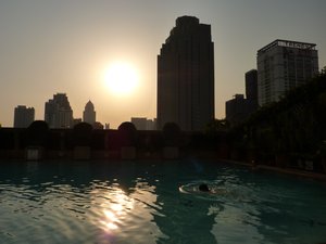 Bangkok - Westin (vue de la piscine du 8e etage)