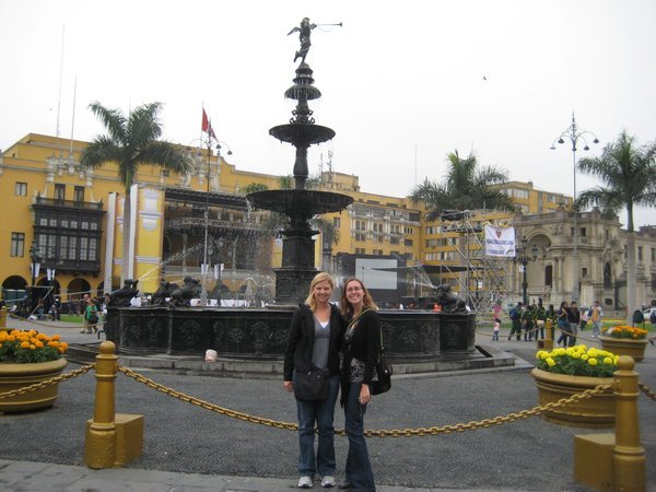 main plaza in Lima