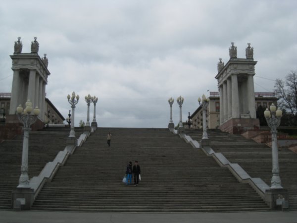 The stairs for the honour of 62nd army