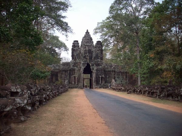 The gate to Angkor Thom