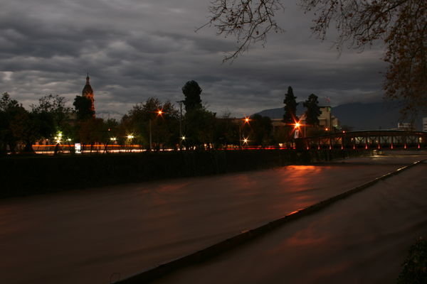 Evening in Santiago.