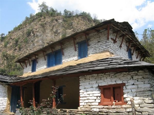 typical Nepali village architecture