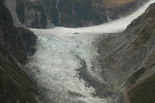Aerial view of Fox Glacier
