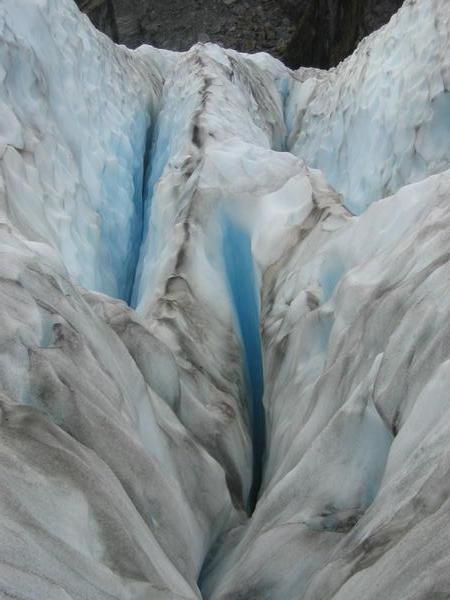 Crevasse, Fox Glacier