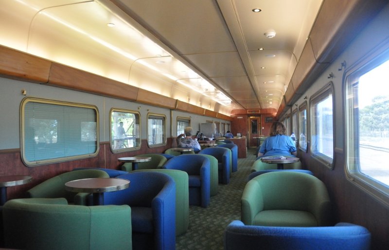 Red Lounge on Indian Pacific