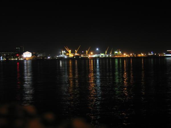 Newcastle Harbour by night