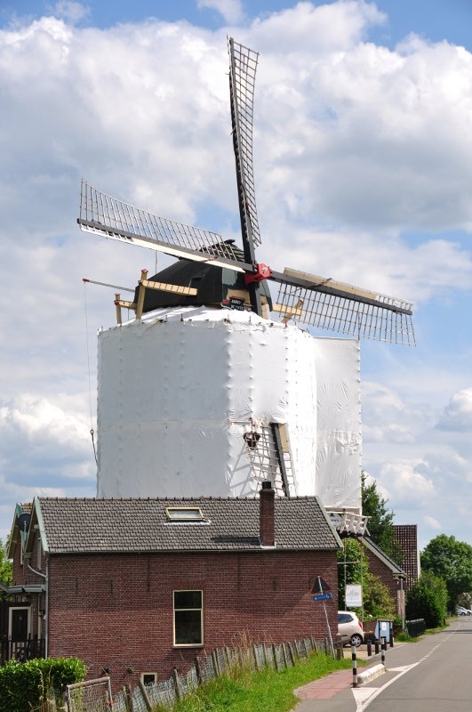 Christo'd windmill