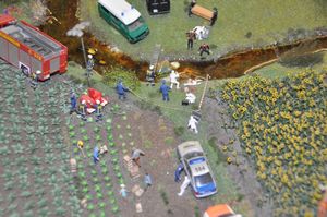 Murder crime scene, Minatur Wunderland