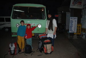 Depart de Pushkar pour Jaisalmer dans un drole de bus