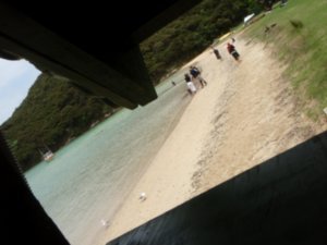 Interesting view of the beach