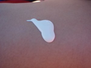 Accidental shape made with sunscreen!