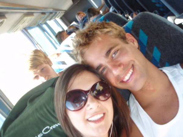 On the bus with Adam