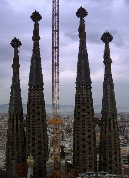 4 spires...we were really high up