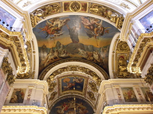 The ceiling of St. Isaac's