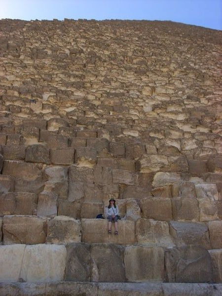 Leah on the Great pyramid