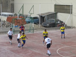 Street soccer match - La Paz